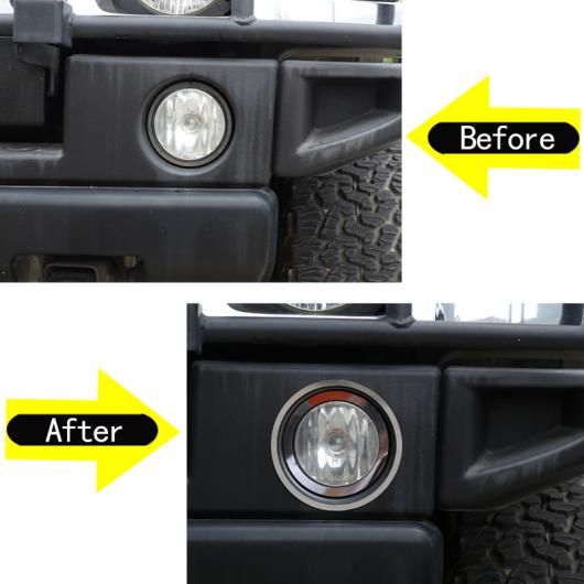 ハマーh3 【クローム】ハマーH3 フォグランプ リム リング ベゼル