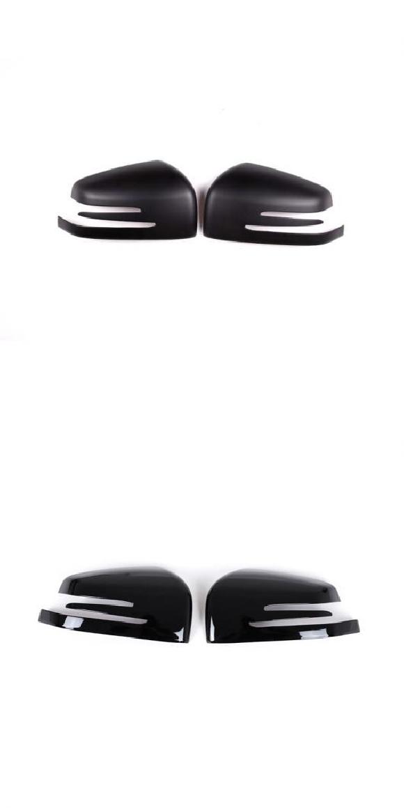 2ピース カーボンファイバー サイド バックミラー ミラー キャップ カバー トリム 適用: メルセデス・ベンツ G クラス W463 ML W166 GL X166 GLS X166 GLE W166 GLE マットブラック・ピアノブラック AL-PP-2932 AL
