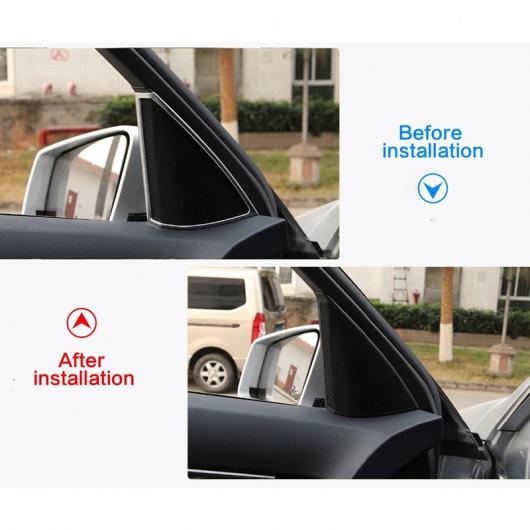 適用: メルセデス・ベンツ Cクラス W204 C180 C200 C260 2008-2014 クローム アクセサリー インナー ドア A 列 スピーカー ホーン トリムの通販は