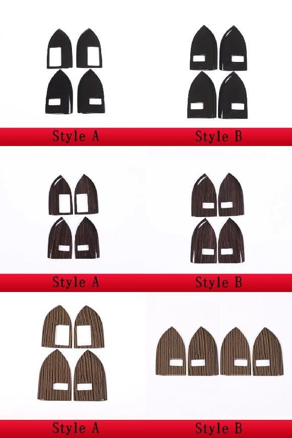 適用: ランド ローバー/ROVER レンジ ローバー/ROVER スポーツ 2014-2018 カーボンファイバー調 ABS プラスチック チャイルド セーフティー ロック フレーム カバー トリム A・B AL-PP-3235 ALの通販は