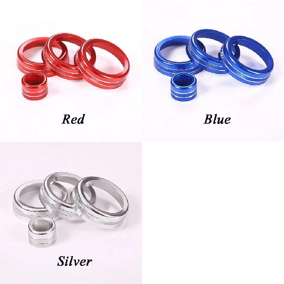 アルミニウム エアコン ノブ オーディオ サークル トリム 適用: ランド ローバー/ROVER レンジ ローバー/ROVER スポーツ ヴォーグ オート バイオグラフィ? 14-17 レッド〜シルバー AL-PP-3238 ALの通販は