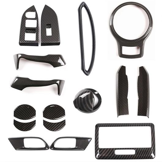 ギアシフト パネル AC 吹き出し口 ドア ハンドル カバー トリム 適用: トヨタ 86/スバル BRZ 2012-2020 ABS カーボンファイバー インテリア アクセサリー タイプ008 AL-PP-3428 AL_2