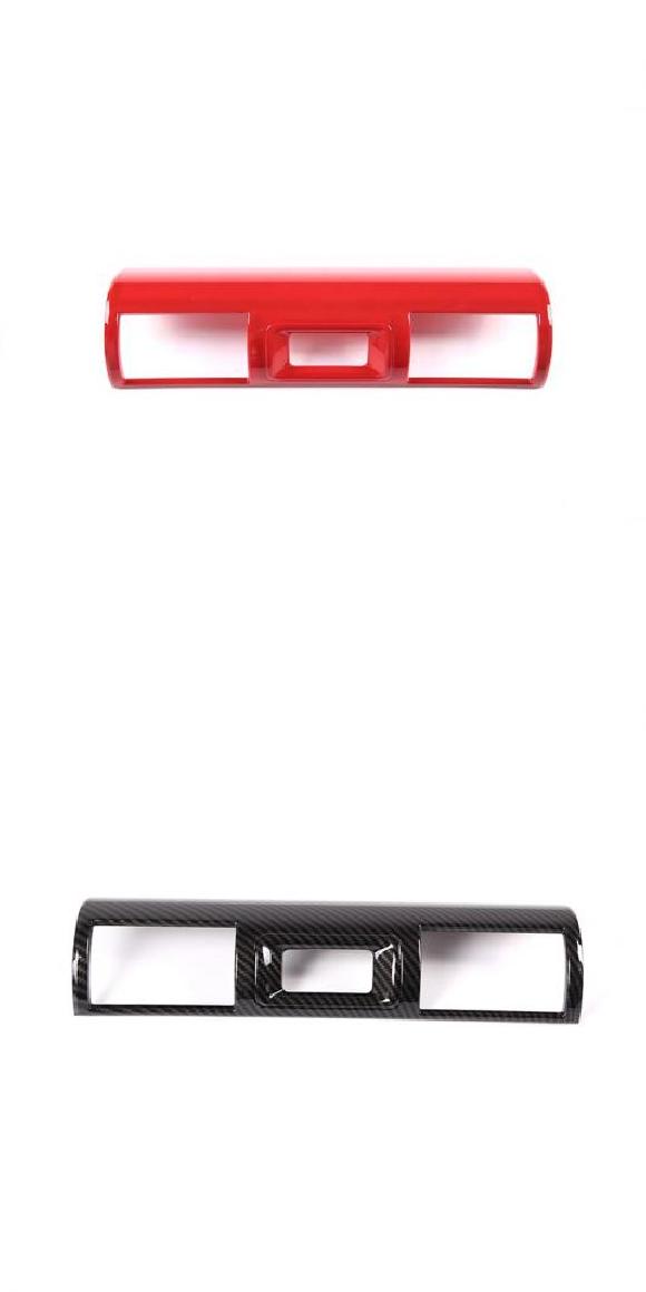 レッド 適用: トヨタ FJ クルーザー 2007-2021 インテリア ステッカー セントラル コントロール 通気口 フレーム トリム カバー レッド・カーボン調 AL-PP-3550 AL