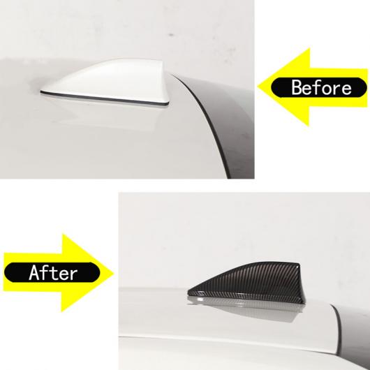 ABS カーボンファイバー調 ルーフ シャーク フィン 装飾 エアリアル アンテナ カバー ステッカー 適用: トヨタ 86/スバル BRZ 2022 カーボン AL-PP-3622 AL : 防水カーボンファイバールーフシャークフィンアンテナ、ブースト信号、現代コナ用 : 車＆バイク