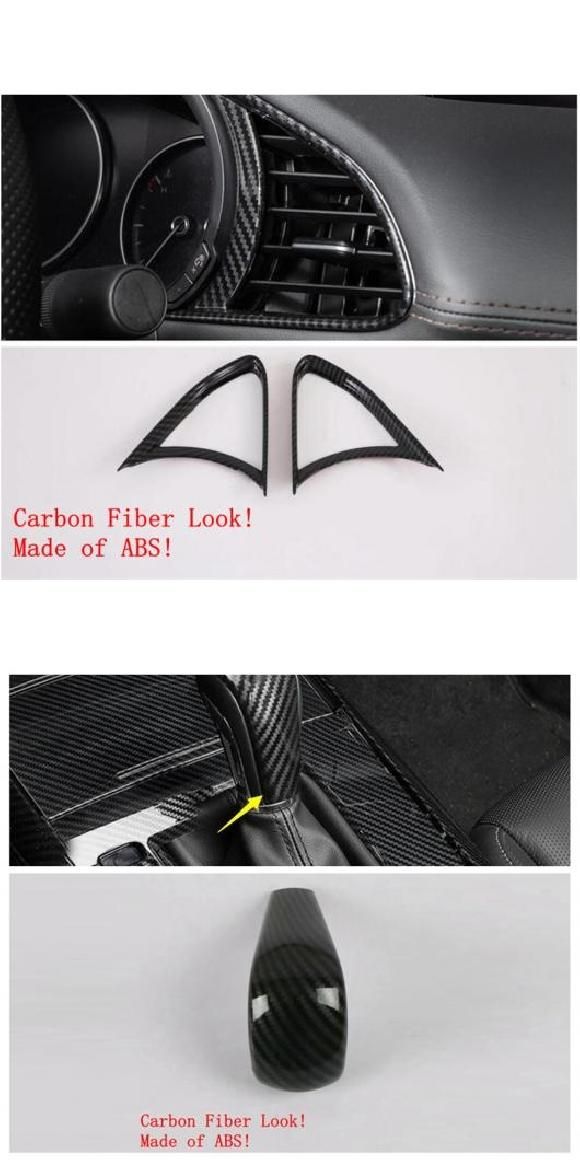 カーボンファイバー インテリア パーツ 適用: MAZDA3 CX-30 2020 バックミラー ミラー/エアコン AC 吹き出し口 /ハンドル ボウル フレーム カバー トリム タイプD・タイプF AL-PP-3983 AL