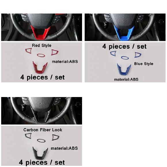 自動車 スタイリング ステアリング ホイール スイッチ ボタン トリム カバー ロゴ リング ABS 適用: フォード/FORD モンデオ フュージョン 2013-2020 4ピース アクセサリー タイプ1〜タイプ3 AL-PP-4012 AL 13,118円