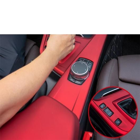 インテリア 適用: BMW 3 4シリーズ F30 F32 320i 2013-2018 ドア ハンドル ボウル/セントラル コントロール エアコン パネル カバー トリム レッド タイプ1 AL-PP-4118 AL_2