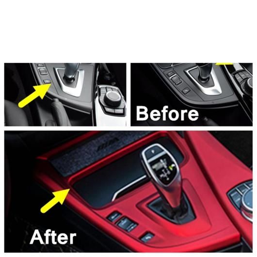 インテリア 適用: BMW 3 4シリーズ F30 F32 320i 2013-2018 ドア ハンドル ボウル/セントラル コントロール エアコン パネル カバー トリム レッド タイプ1 AL-PP-4118 AL_4