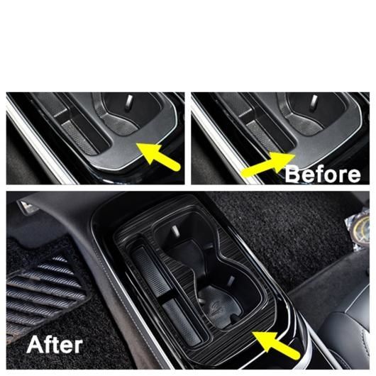ブラック模様 カップホルダー フレーム AC カバー トリム 適用: VW フォルクスワーゲン/VOLKSWAGEN ID.4 ID4 2021 2022 インテリア 装飾 アクセサリー タイプ5 AL-PP-4125 AL_2
