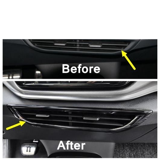 ブラック模様 カップホルダー フレーム AC カバー トリム 適用: VW フォルクスワーゲン/VOLKSWAGEN ID.4 ID4 2021 2022 インテリア 装飾 アクセサリー タイプ5 AL-PP-4125 AL_3