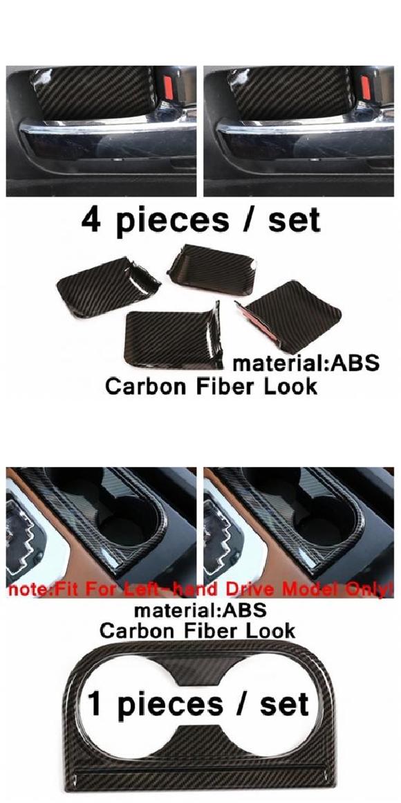 エア AC 吹き出し口/ピラー A ＆ リア ドア スピーカー ツイーター/アームレスト ボックス カバー トリム カーボンファイバー インテリア 適用: トヨタ タンドラ 2014-2021 タイプI・タイプK AL-PP-4146 ALの通販は