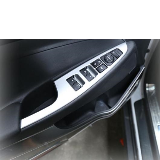 アームレスト ウインドウ ガラス リフター スイッチ パネル カバー トリム ステッカー 4ピース 適用: ヒュンダイ/現代/HYUNDAI ツーソン 2016-2020 ABS カーボンファイバー AL-PP-4178 AL_3
