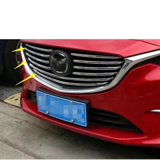 フロント グリル グリル カバー ベゼル トリム 10 ピース 適用: MAZDA6 アテンザ セダン ＆ ワゴン 2016 2017/ABS エクステリア パーツ AL-PP-4317 AL_3