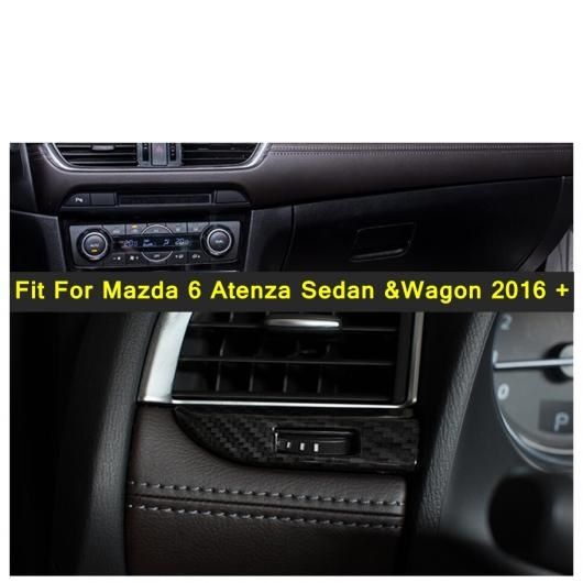 左ハンドル用 インテリア 適用: MAZDA6 アテンザ セダン ＆WAGON 2016 2017 セントラル コントロール インストルメント パネル 装飾 カバー トリム 2ピース AL-PP-4318 AL