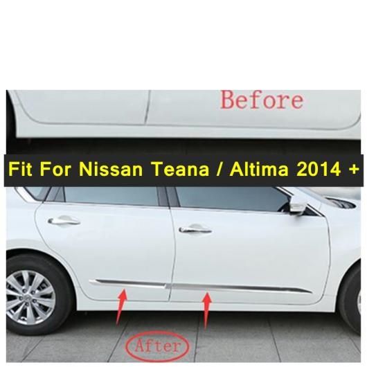 自動車 スタイリング サイド ドア モールディング ボディ ストリップ カバー トリム 4ピース 適用: 日産 ティアナ/アルティマ 2014-2018 エクステリア パーツ AL-PP-4323 AL
