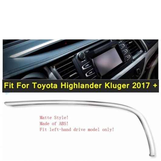 自動車 スタイリング ダッシュボード インストルメント ナビゲーション インテリア ストリップ カバー トリム 左ハンドル用 適用: トヨタ ハイランダー クルーガー 2017-2019 ABS AL-PP-4324 AL
