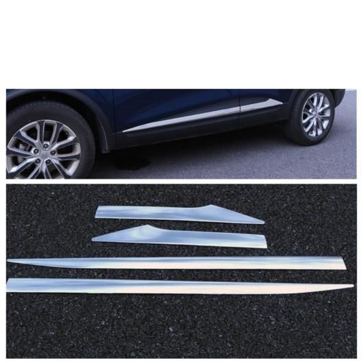 ステンレス スチール アクセサリー 適用: ルノー/RENAULT カジャー 2016 2017 2018 アウトサイド ドア ボディ モールディング プロテクター カバー トリム 4 ピース AL-PP-4330 AL_1
