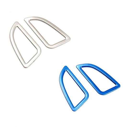 AL 2ピース 適用: ヒュンダイ/現代/HYUNDAI エラントラ 2014-2015 エアコン吹き出し口 装飾 フレーム ブルー・シルバー AL-PP-4594_3