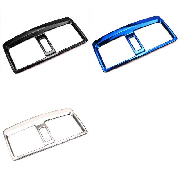 AL 1ピース 適用: ルノー/RENAULT コレオス 2017-2019 リア アームレスト 通気口 トリム フレーム ブラック〜シルバー AL-PP-4648の通販は