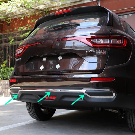 AL 3ピース 適用: ルノー/RENAULT コレオス 2017-2018 バック バー エキゾースト ポート 装飾 フレーム ステンレス スチール AL-PP-4651の通販は