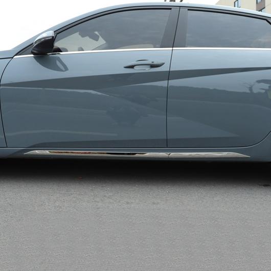 4ピース 適用: ヒュンダイ/現代/HYUNDAI エラントラ 2021 ボディ トリム ストリップ サイド ブライト バー AL-PP-4972 AL