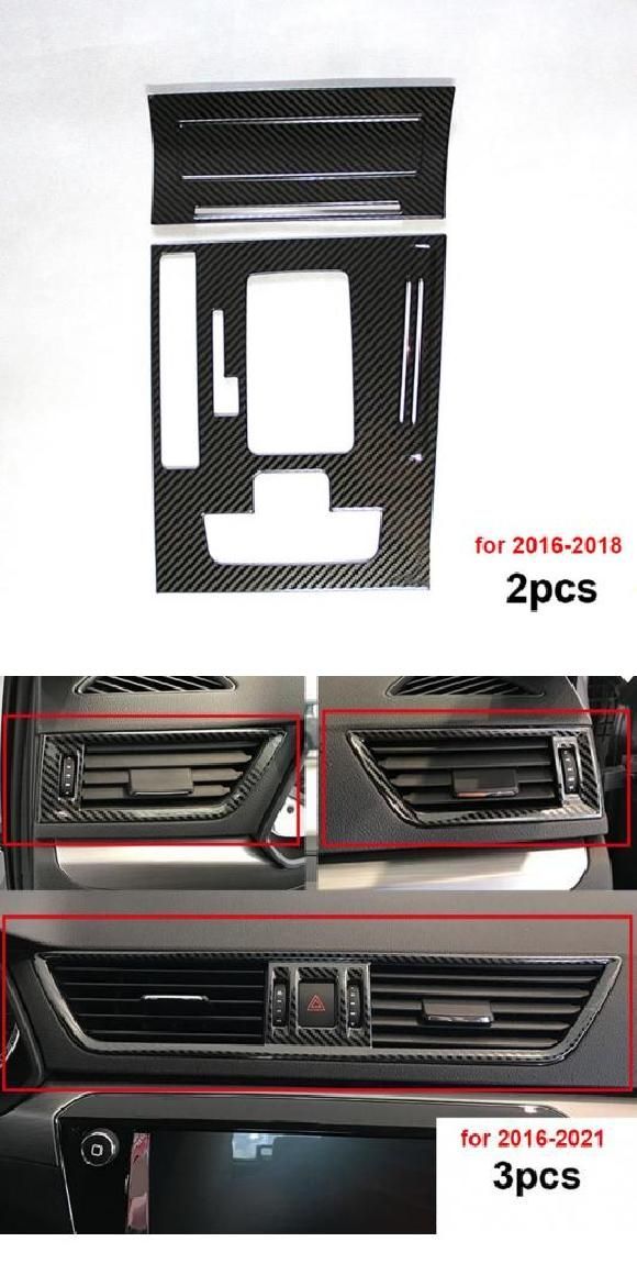 AL カーボン パターン 適用: シュコダ スペルブ 2016-2021WINDOW レギュレーター インストルメント パネル 通気口 ブライト タイプ2・タイプ7 AL-PP-5083