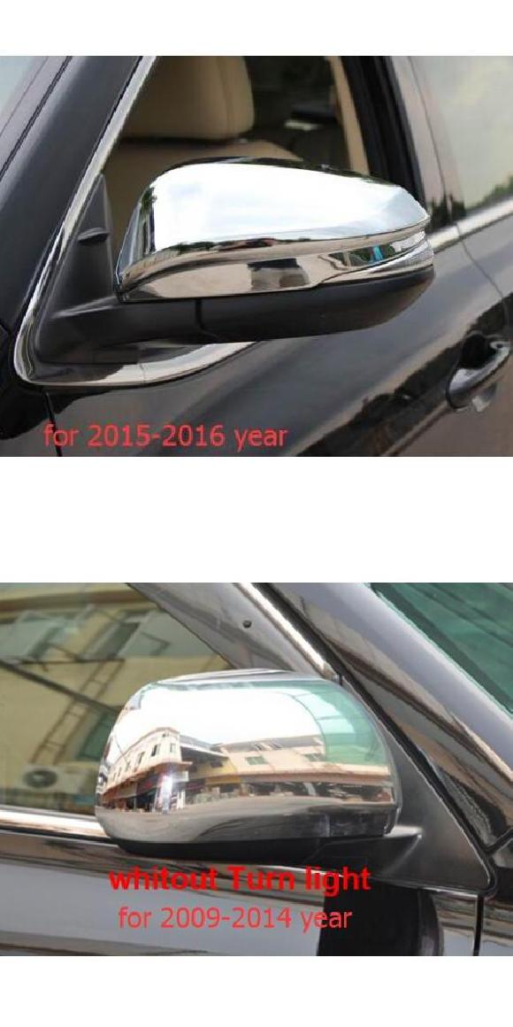 2ピース ABS 適用: トヨタ ハイランダー 2015-2017/2009-2014 バックミラー ミラー カバー 装飾 ステッカー タイプ1・タイプ2 AL-PP-5216 AL