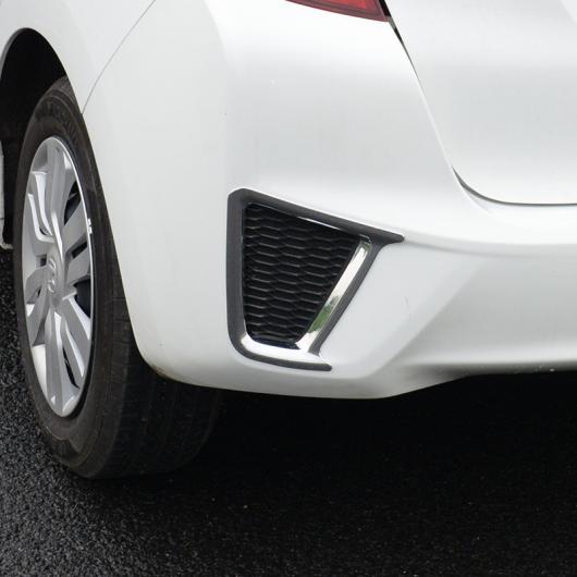 2ピース ABS 適用: ホンダ フィット 2014-2017 リア フォグランプ シェード フレーム ステッカー AL-PP-5240 AL