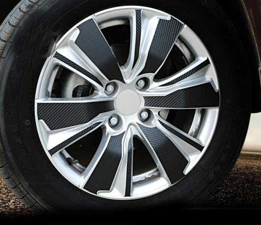 ブラック 1セット 適用: プジョー/PEUGEOT 2008 4 タイヤ カーボン ファイバー ステッカー ハブ 装飾 ステッカー AL-PP-5272 AL