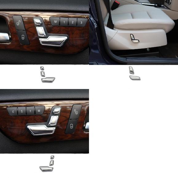 適用: ベンツ A/B/C/E クラス CLA CLS GLK GL シート プッシュ ボタン 装飾 カバー 適用: インフィニティ/INFINITI Q30 2016 3ピース・2ピース AL-PP-5282 AL