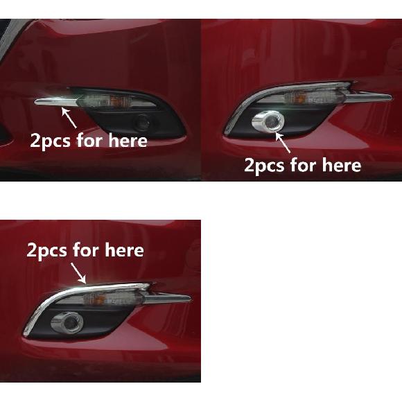 AL 適用: MAZDA3 アクセラ 2017 フロント フォグランプ アイブロー フレーム ステッカー ランプシェード ライト ブロー タイプ1〜タイプ3 AL-PP-5354の通販は 26,954円