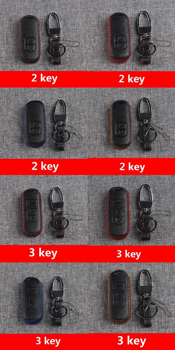 AL 1ピース 適用: MAZDA3 2014-2017 アクセラ CX5 CX4 アテンザ キー バッグ リモート キー スリーブ トップ レイヤー レザー タイプ1〜タイプ8 AL-PP-5358