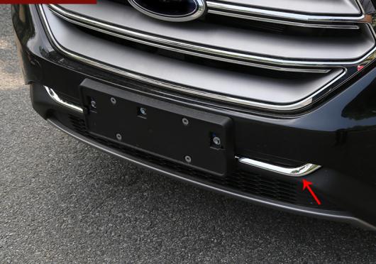 AL 2ピース 適用: フォード/FORD エッジ 2016 フロント グリル 装飾 ストリップ ステッカー AL-PP-5558