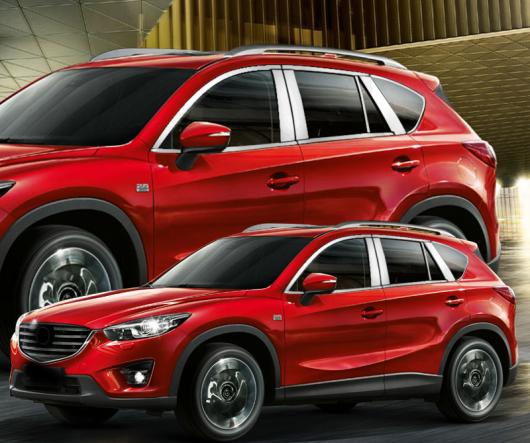 AL 18ピース 適用: マツダ CX-5 2015 ウインドウ トリム ステンレス スチール 装飾 ストリップ AL-PP-5644