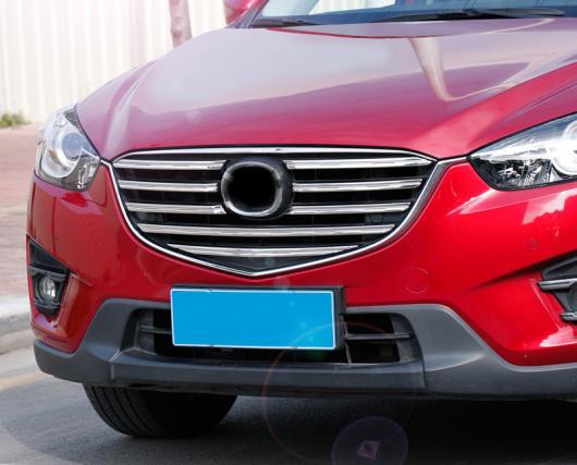 AL 9ピース 適用: マツダ CX-5 2015 フロント グリル マシーン カバー 装飾 スパンコール AL-PP-5691