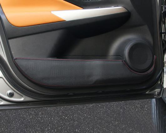 AL 4ピース 適用: 日産 キックス 2017 ドア キック クッション 装飾 パッド ブラック・ブラウン AL-PP-5912の通販は