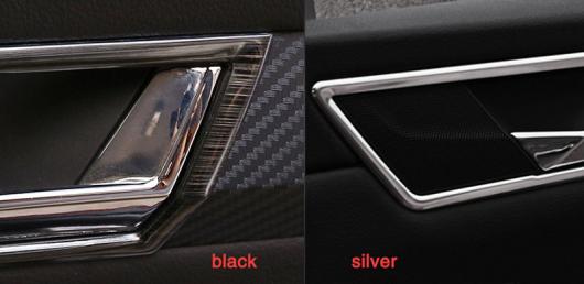 AL 4ピース 適用: シュコダ スペルブ 2016-2017 2018 インナー ハンドル ステンレス ブラック・シルバー 2018・2016 2017 AL-PP-6054