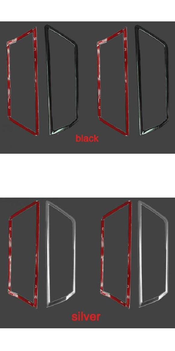 AL 4ピース 適用: シュコダ スペルブ 2016-2017 2018 インナー ハンドル ステンレス ブラック・シルバー 2018・2016 2017 AL-PP-6054