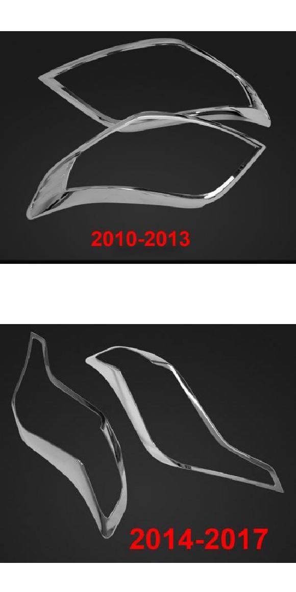AL 2ピース 適用: トヨタ プラド 2010-2013 2014-2017 ヘッドライト カバー 装飾 フレーム 2010 2013・2014 2017 AL-PP-6165の通販は