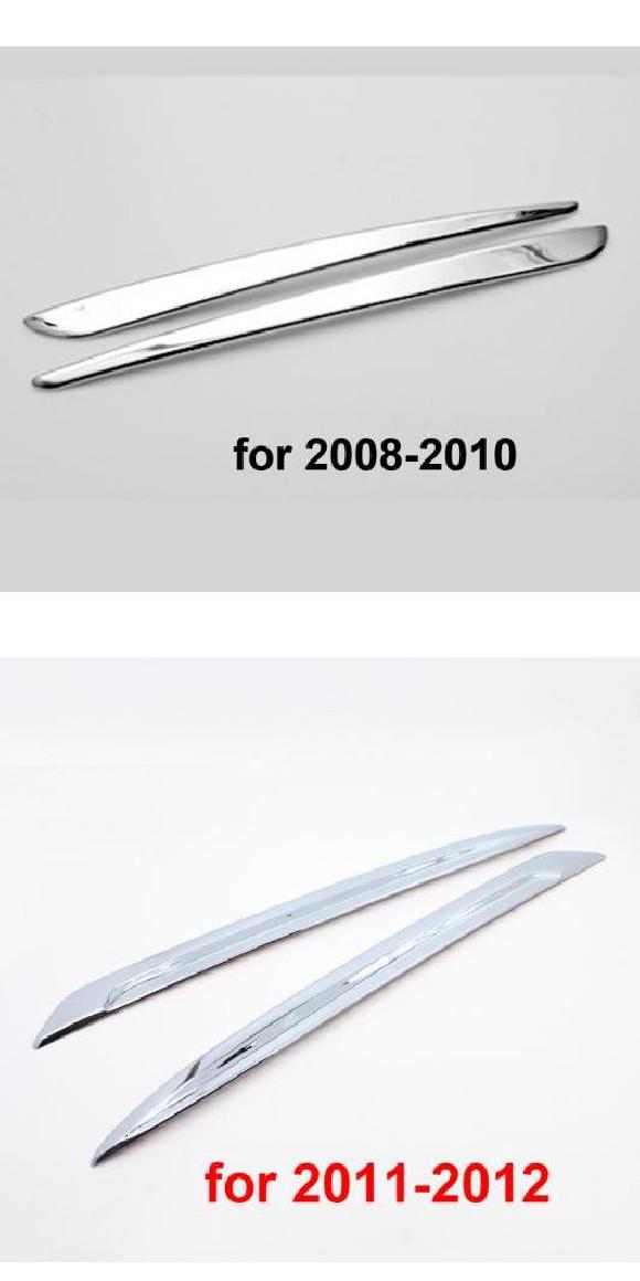 AL 2ピース ABS 適用: ホンダ アコード 2008-2010 2011-2012 アンダー フォグランプ 装飾 トリム 2008-2010・2011-2012 AL-PP-6216