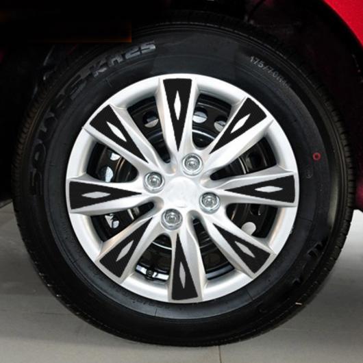 1セット 適用: ヒュンダイ/現代/HYUNDAI ヴェルナ 4 タイヤ ホイール ハブ ステッカー カーボンファイバー ステッカー AL-PP-6310 AL