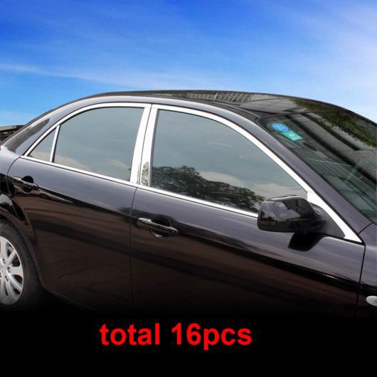 16ピース 適用: MAZDA6 2003-2012 ウインドウ トリム ステンレス スチール 装飾 AL-PP-6381 ALの通販は