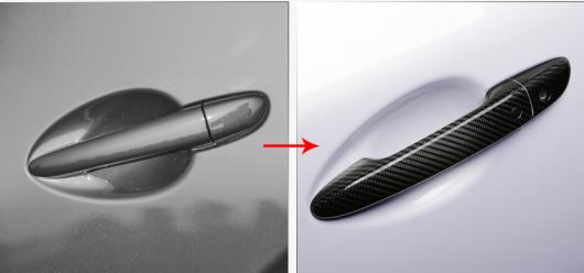 AL 8ピース 適用: MAZDA3 アクセラ CX-5 CX-4 CX-3 アテンザ ドア ハンドル 保護 カバー カーボンファイバー タイプ1・タイプ2 AL-PP-6392