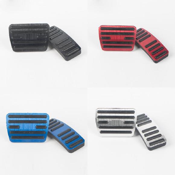 AL 2ピース 適用: MG MG6 2018 アクセル ペダル ブレーキ ペダル アンチスキッド パンチング アルミ 合金 ブラック〜シルバー AL-PP-6395の通販は