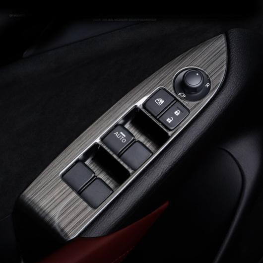 AL 4ピース 適用: マツダ CX-3 2018 ガラス リフト スイッチ パネル 装飾 ブラック AL-PP-6433の通販は
