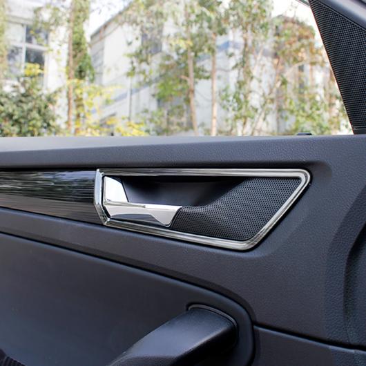 4ピース 適用: シュコダ コディアック インナー ドア プル 装飾 フレーム ブライト ストリップ ブルー・シルバー AL-PP-5870 AL 4ピース 適用: シュコダ コディアック インナー ドア ハンドル 装飾