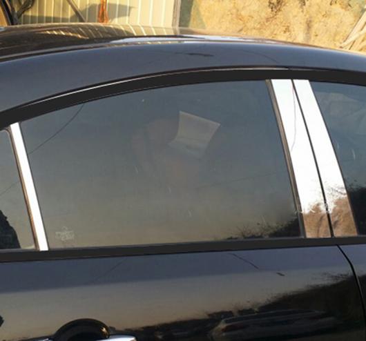 AL 6ピース 適用: MAZDA3 2005-2013 B 列 ウィンドウ ステンレス スチール 装飾 ステッカー AL-PP-6654