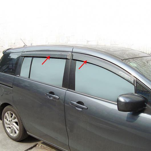 AL 4ピース 適用: マツダ 5 MPV 2008-2013 ウィンドウ バイザー AL-PP-6715