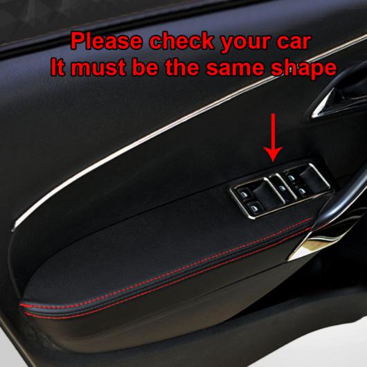AL 4ピース PU 適用: フォルクスワーゲン/VOLKSWAGEN ポロ 2011-2018 クロス ポロ GTI ドア アームレスト カバー 保護 装飾 AL-PP-6800 40,450円