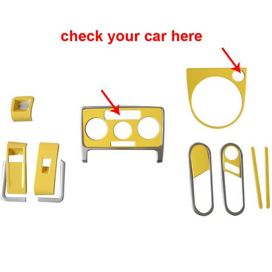 AL イエロー 適用: フォルクスワーゲン/VOLKSWAGEN ビートル 2013-2018 インテリア イエロー 装飾 AL-PP-6815_1